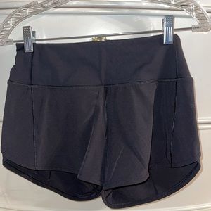 LULULEMON BLACK RUNNING SHORTS